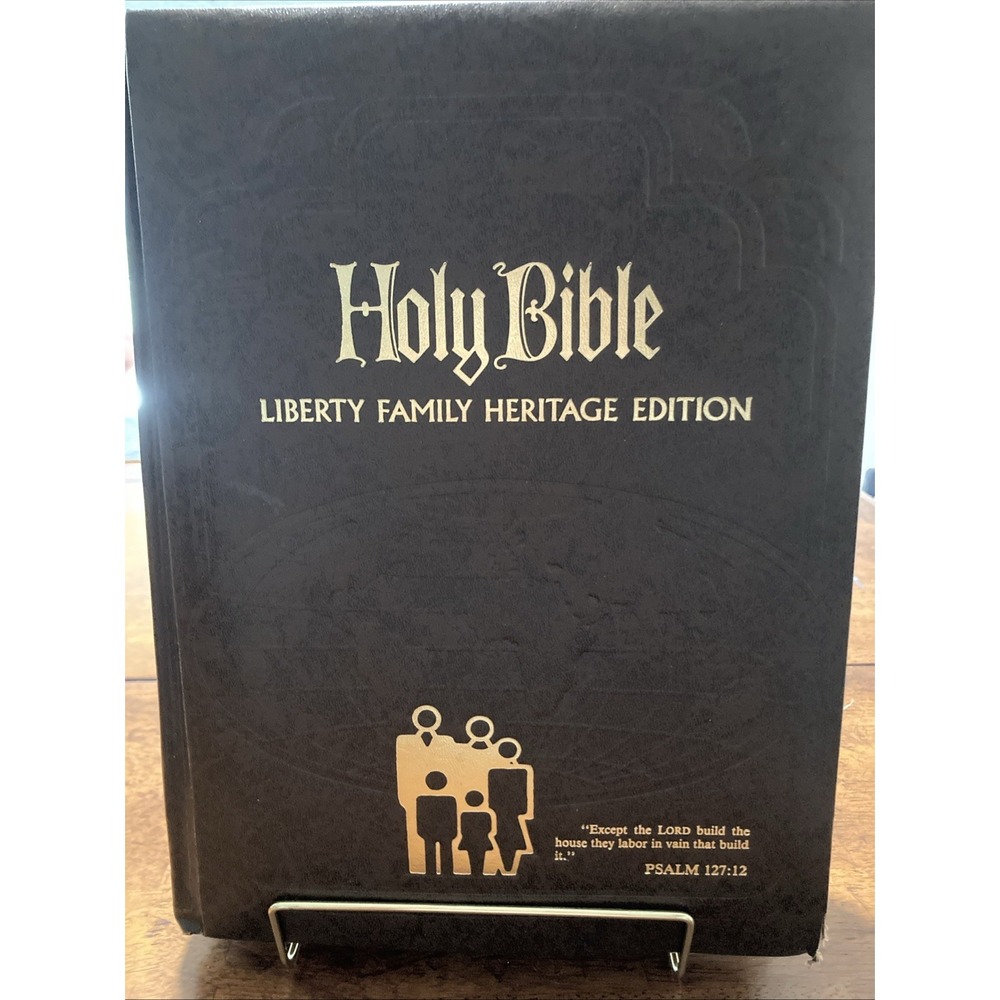 KJV Holy Bible Liberty Family Heritage Edition 1977 Gilded Brown Leather
